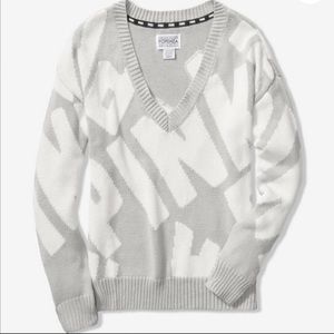 NWT Victoria’s Secret Pink Heritage Vneck Sweater